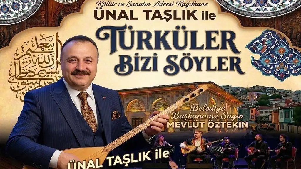 Kağıthane’de Anadolu Türküleri Gecesi: Ünal Taşlık ve Sanatçı Dostları Sahne Alıyor